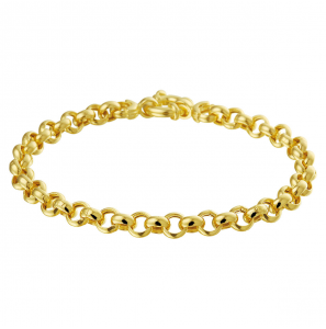Gouden armband jasseron 5 mm 19.5 cm - 3241126