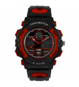 Coolwatch Horloge CW.386 Digital staal 5 ATM red - 3241142