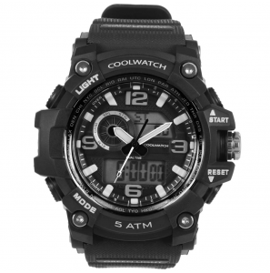Coolwatch Horloge CW.388 Digital staal 5 ATM Black - 3241145