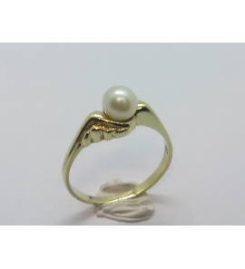 Goud dames ring met cultivé parel 5.5 mm - 3241157