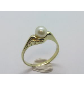 Goud dames ring met cultivé parel 5.5 mm - 3241157
