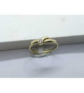 Goud dames ring zirkonia - 3241162