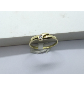 Goud dames ring zirkonia - 3241162