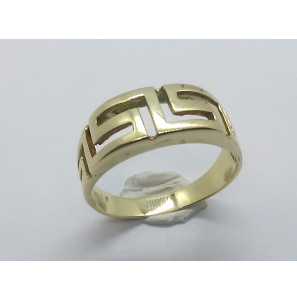 Goud dames ring meander - 3241168