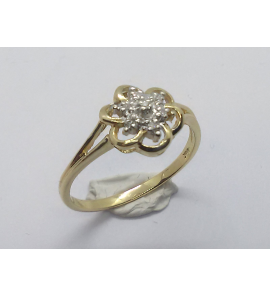 Goud dames ring met diam. 0.04 8/8 - 3241172