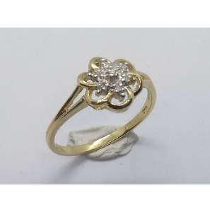 Goud dames ring met diam. 0.04 8/8 - 3241172