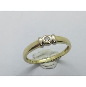 Goud dames ring met 0.03 crt. SI/W - 3241176