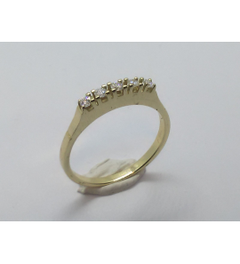 Goud dames ring met 5x0.03 crt. SI/W - 3241178