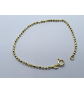 Goud armband massief bolletjes 2.3 mm 19.5 cm - 3241185