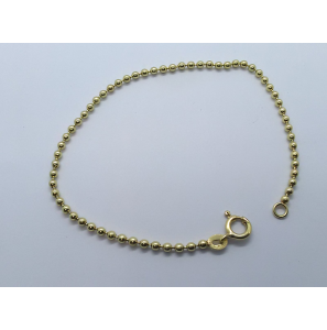 Goud armband massief bolletjes 2.3 mm 19.5 cm - 3241185