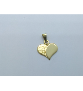 Goud hanger hartje 11x9 mm - 3241208