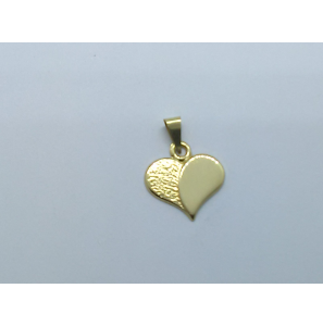 Goud hanger hartje 11x9 mm - 3241208