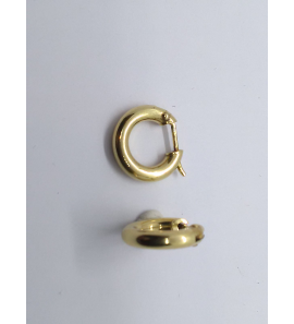 Goud creolen ronde buis 3 mm 14 mm - 3241212