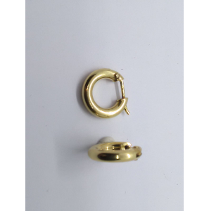Goud creolen ronde buis 3 mm 14 mm - 3241212