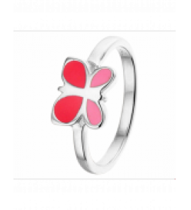 Zilver ring vlinder mt. 13½ - 3241293