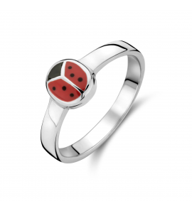 Zilver ring lieveheersbeestje mt. 13 - 3241295
