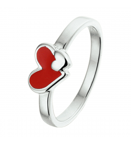 Zilver ring hartjes mt. 14.5 - 3241313