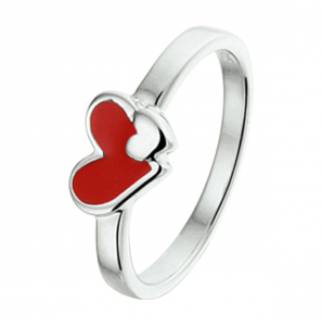 Zilver ring hartjes mt. 14.5 - 3241313