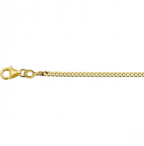 Goud gourmet collier 2.1 mm 55 cm - 3241353