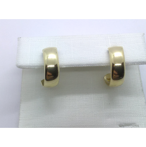 Goud oorsteker half creool 5x14 mm - 3241362