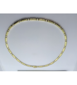Goud choker bicolour4.3 mm 42 cm - 3241365