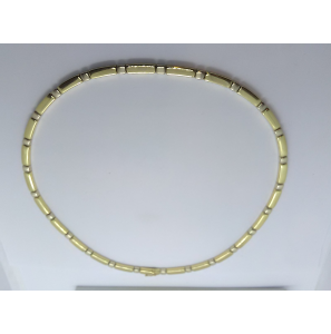 Goud choker bicolour4.3 mm 42 cm - 3241365