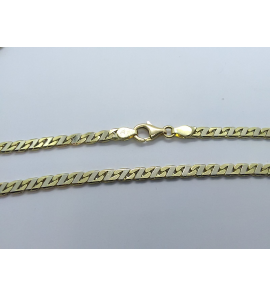 Goud bicolour collier fantasie 3.9 mm 60cm - 3241366