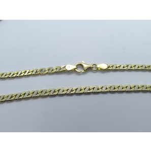 Goud bicolour collier fantasie 3.9 mm 60cm - 3241366