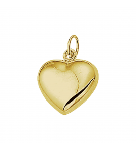 Goud hanger hartje bol 18 mm - 3241377