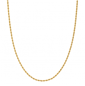 Aze juwels Necklace Rope 3mm Dore- (50+10cm) - 3241401