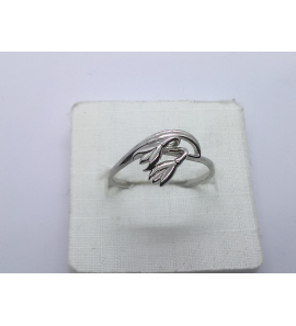 Zilver dames ring "bloemen" - 3241425
