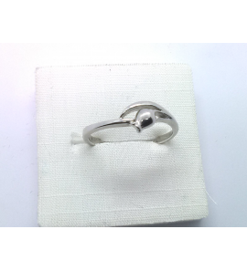 Zilver dames ring "bloemknop" - 3241432
