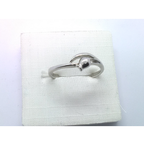 Zilver dames ring "bloemknop" - 3241432