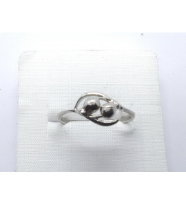 Zilver dames ring "bloemknoppen" - 3241433