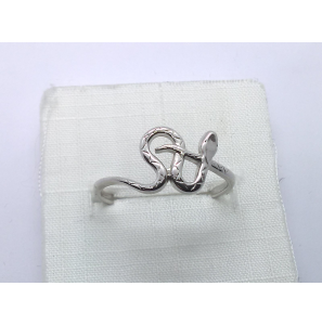 Zilver dames ring "slang" - 3241435