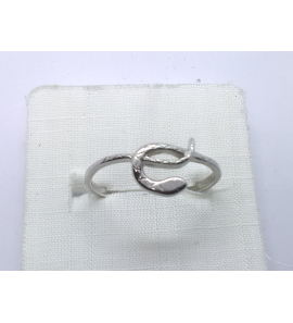 Zilver dames ring "slang" - 3241436