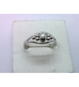 Zilver dames ring "bolletjes" - 3241437