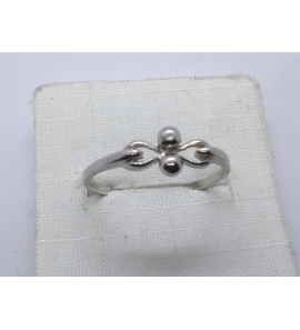 Zilver dames ring "bolletjes" - 3241442