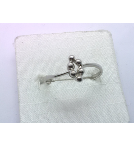 Zilver dames ring "bolletjes" - 3241443