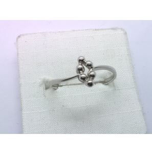 Zilver dames ring "bolletjes" - 3241443