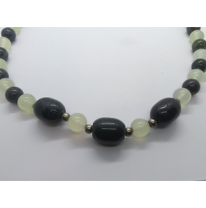 Zilver collier met kleurstenen 50 cm - 3241465