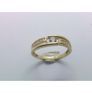 Goud dames ring met zirkonia - 3241476