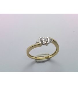 Goud dames ring met zirkonia - 3241480