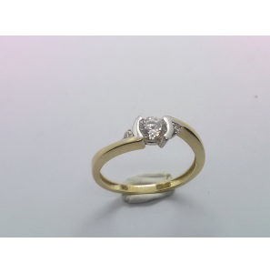 Goud dames ring met zirkonia - 3241480