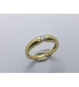 Goud dames ring met zirkonia - 3241481