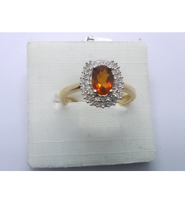 Goud  dames ring met 44-0.27 crt WE-P2 en Maderia Citrien - 3241524