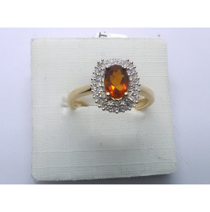 Goud  dames ring met 44-0.27 crt WE-P2 en Maderia Citrien - 3241524