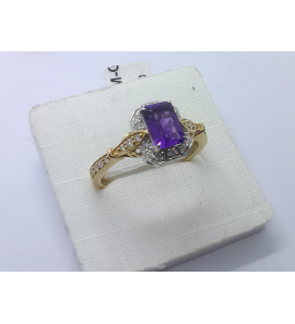 Goud  dames ring met 28-0.20 crt WE-P2 en Amathist - 3241526
