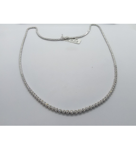 Wit Goud Tennis collier met 53-0.75 crt. WE/SI 45 cm - 3241532