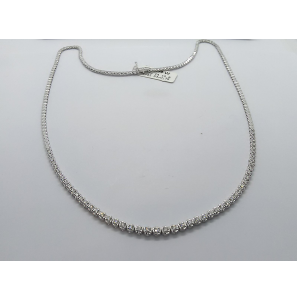 Wit Goud Tennis collier met 53-0.75 crt. WE/SI 45 cm - 3241532